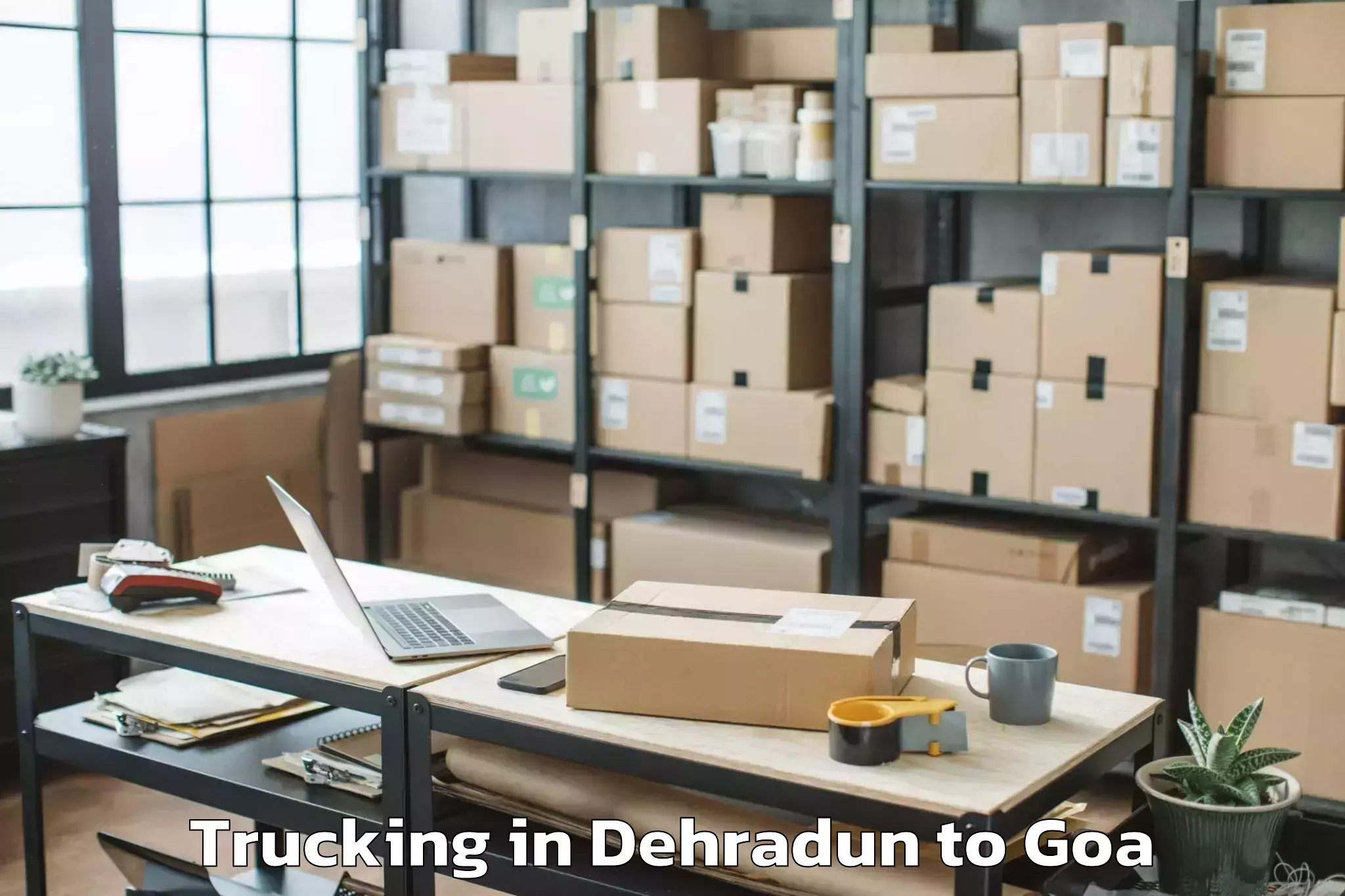 Discover Dehradun to Aldona Trucking